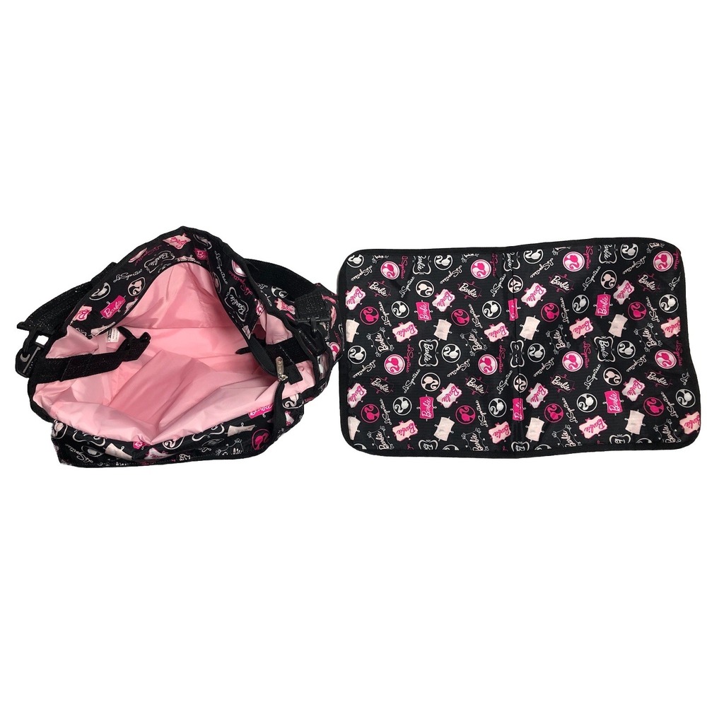 LeSportsac Barbie Sparkle Ryan Baby Bag Diaper‎ Bag Changing Pad 7532 K151 Black - Picture 11 of 14